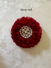 DIY LARGE Parisian Chiffon Flower with Pearl & Rhinestone Embellishment