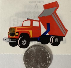 TRUCKS Stickers(3pc)Frances Meyer •Construction•Front Loader•Dump-Truck •Cement