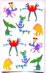 Mrs Grossman Three Sheets 4×6″ Vintage Stickers *You Choose* (lot # E)