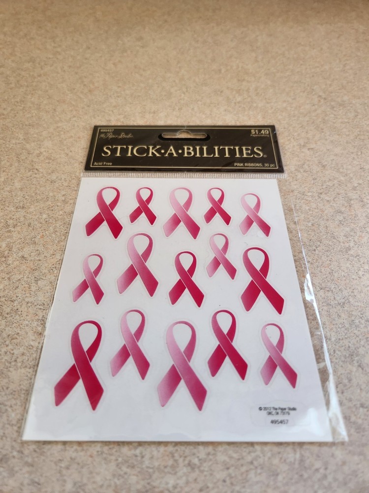 The Paper Studio/Stick-a-bilities~Pink Ribbons/Breast Cancer Awareness Stickers