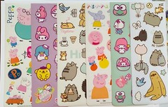 150+ STICKERS Themed BLUEY SPIDEY PUSHEEN PEPPA PIG SPIDERMAN SANRIO HELLO KITTY