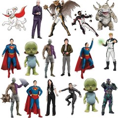 SUPERMAN 2025 CHARACTER VARIETY DIE CUT VINYL 50 CT STICKER PACK