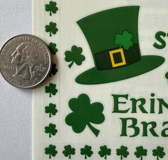 I’M IRISH Mylar Stickers(14pc) Frances Meyer…St.Patrick’s Day…Clover…Card Making