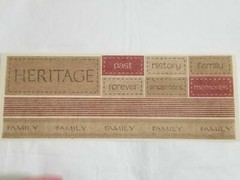 NEW Lot 10 MME Adhesive Twill Scrapbooking Kit Titles Word Labels Ribbon -F
