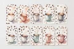 Coffee Embellishments Kit Junk Journal Scrapbook Choose A Set