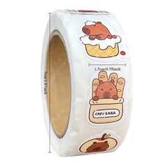 500 Pack Cute Capybara Stickers PVC Cartoon Decorative Sealing Stickers – NEW