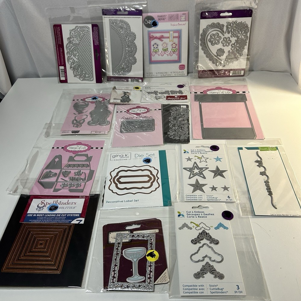 Huge Lot Metal Die Cuts Crafts Card Making Scrapbook, Embellishments And Holiday