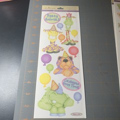 Miss Elizabeth’s- Party Animal Zoo Cat Stickers 4 packages Card Making Crafts