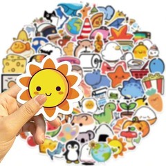 100 PC Kids Cartoon Characters Stickers for Water Bottles Teacher Prizes Vinyl