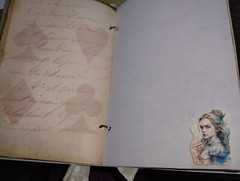 Alice In Wonderland Junk Journal Scrapbook USA Seller