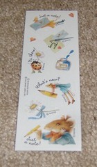 Hallmark Vintage Sticker Strip ~ Vera the Mouse by Marjolein BastinSticker RHTF