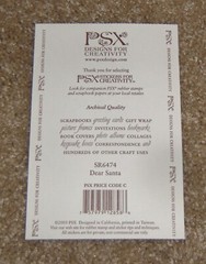 PSX Designs Sticker Sheet ~ Dear Santa HTF