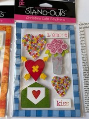 Lot of 8 Provo Craft Stand-Outs Christina Cole Stickers, 7 New, 1 used