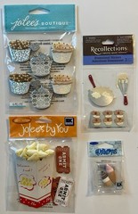 Large Lot Of Food Sweets Stickers! Jolee’s Boutique, Bo Bunny, Recollections Etc