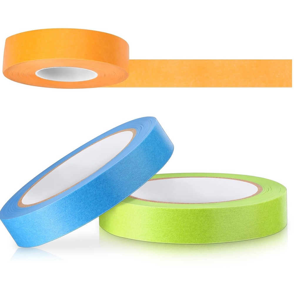 3 Rolls Laboratory Labeling Tapes, 3/4 x 164, Temp Resistant, Light Color