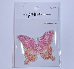 2” Butterfly Embroidered Sticker Patch by Paper Studio, Dimensional, Detailed