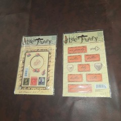 K&Company Lifes Journey Scrapbook Embellishment Lot 10 Packs Vintage Style Mixed