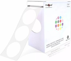 1″ White Round Color Coding Circle Dot Labels on a Roll 1000 Stickers 1 inch …