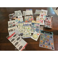 Multi-Brand Scrapbook Sticker Lot Mixed Themes Multicolor Craft Die Cuts