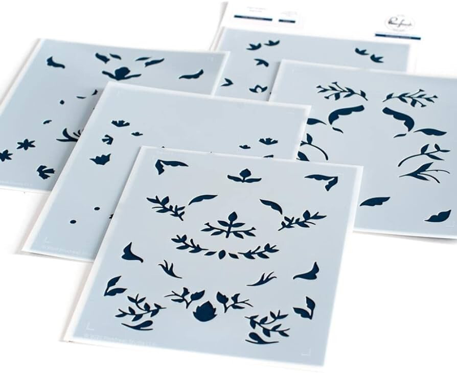 Pink Fresh HIGH QUALITY STENCILS – FOLK FLORAL PRINT