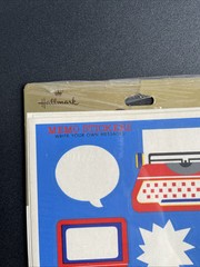 Vintage 1984 Hallmark sticker sheets Write Your Own Messages Memo Stickers Tech