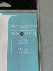 Memory Box Excavator Craft Metal Die 2.2×1.1 2×3″ Cardstock Felt Shrink Plastic