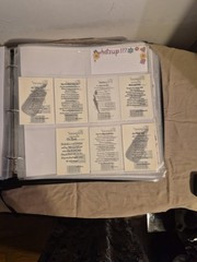 Crop instyle psb 3 ring binder W/ Family friends & home cutouts & Stickers