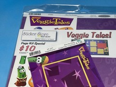 VeggieTales Scrapbook Kit Stickers Blue Sky Designs Craft Lot Christian Kids NEW
