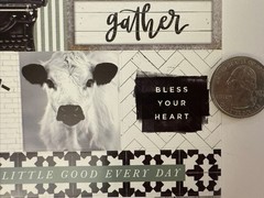 FARMHOUSE Stickers(16pc)Home Sweet Home•Cow•Keep it Simple •&•Hey•Card Making•
