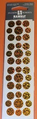 Jillson Roberts Glitter Gold Happy Faces Stickers Scrapbooking S7174