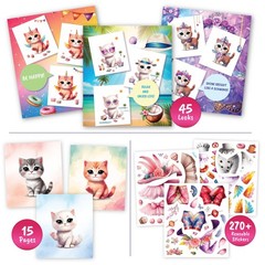 Sticker Dress Up Kitten – Kids Activity and Sticker Book Learn Fashion Design fo