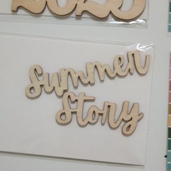 NEW Lot 9 Pkg Freckled Fawn Wood Veneer Words Natural LOVE SMILE 2023 2024 STORY