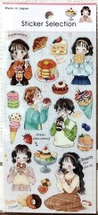 GAIA Cheat Day Sticker Selection Girl Sweets Cake Anime Cartoon MADE IN JAPAN