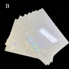 5x A4 Size Holographic Overlay Film Self-Adhesive Cold Laminating Sheets Quality
