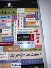 Making Memories Wedding Word Fetti Stickers 114 Stickers NIP