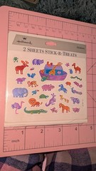 Vintage Hallmark Stickers Noah’s Ark Stick-R-Treats 2 Sheets New Pack READ