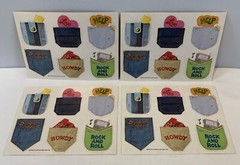 Vintage 4 Sheets Back Pant Pockets American Greetings Corp Fun & Unused Unstuck
