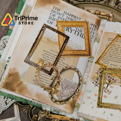 100 Pcs Vintage Frame Stickers Metallic – Scrapbooking &