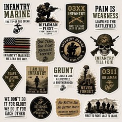 Infantry Marine Sticker/Rifleman/0311/USMC/Marines