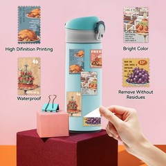 Vintage Aesthetic Food Postage Stamp Stickers for Adults – Gourmet