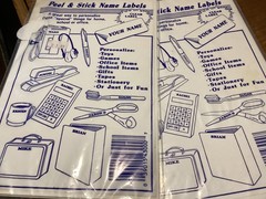 1990’S NAME FUN STICKERS GRANDPA AND GRANDMA ONE UNOPENED PACKAGE OF EACH
