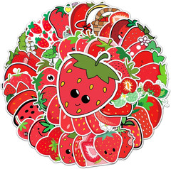50 Pcs Corn Stickers, 1.96-3.15 Inch Cartoon Vegetable & Fruit Decor