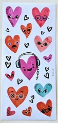 Happy Valentine’s Day / Love / Heart / Emoji. Sticker sheet