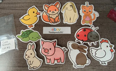 Cute Animals – Random – Stickers – 10 PCs – 6 styles available! See Description