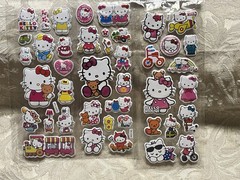Retro Vintage Look Hello Kitty 3D Bubble Puffy Stickers 3 sets (#39)
