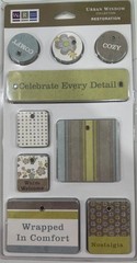 We R Memory Keepers Urban Window Restoration Collection Comfy Cozy Scrapbooking