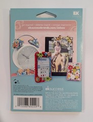Jolee’s Purple & Silver Dot Flowers Cabochons Scrapbooking Stickers
