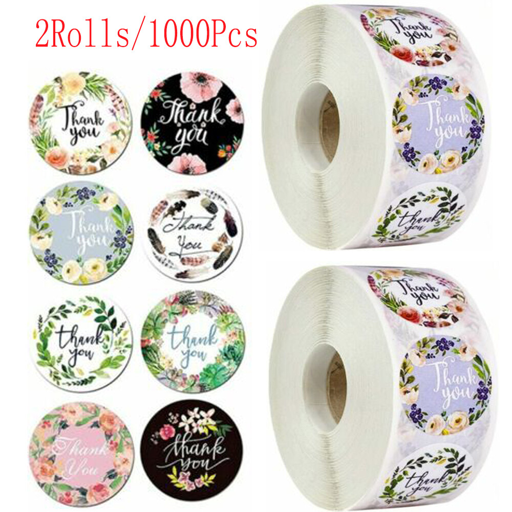 1000 Pcs Thank You Stickers Roll Thank You For Supporting Small Business Labels
