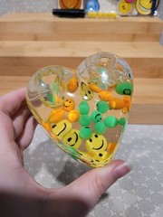 Vintage Smiley Face Sandylion Sticker Stationery Kit Floaty Paperweight Pen Lot