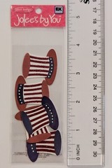 RARE Jolee’s MINI Patriotic Hats July 4th Scrapbooking Stickers